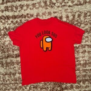 You Look SUS- Imposter Among Us Tee- Mens sz. 2XL